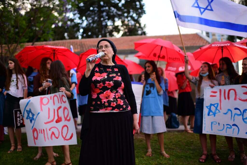 "כדי לעמוד במשימות אדרש להכפיל את הקצב". סטרוק בהפגנה למען השבויים והנעדרים, בשנה שעברה. | תומר נויברג, פלאש 90
