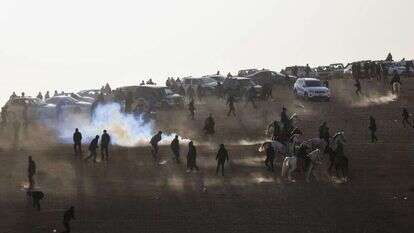 הפגנות הבדואים האלימות מול נטיעות קק"ל, בשנה שעברה. | איי.פי