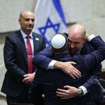 אמיר אוחנה ואיתמר בן־גביר, אתמול בכנסת. | יונתן זינדל, פלאש 90