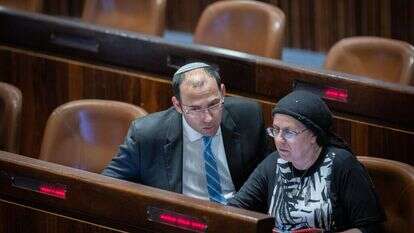 חברי הכנסת אורית סטרוק ושמחה רוטמן. | יונתן זינדל, פלאש 90