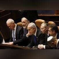 כהן, לוין, נתניהו, דרעי וגלנט. קרדיט: EPA