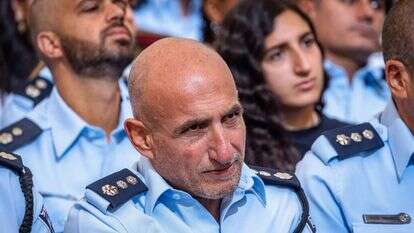 מפקד מרחב דוד ניצב־משנה אבי כהן. | אוליבייה פיטוסי, פלאש 90