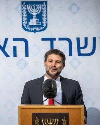 סמוטריץ' במשרד האוצר. | יונתן זינדל, פלאש 90