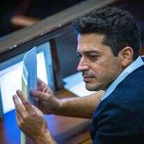 השר עמיחי שיקלי בכנסת. | אוליבייה פיטוסי, פלאש 90