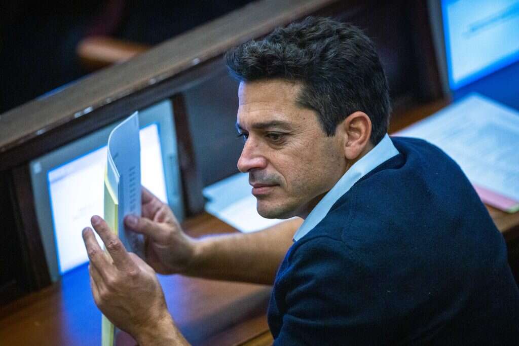 השר עמיחי שיקלי בכנסת. | אוליבייה פיטוסי, פלאש 90