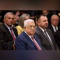 אבו־מאזן במיסת חג המולד בבית־לחם. | אי.פי.איי