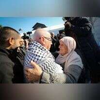 המחבל כרים יונס מתקבל בביתו. | ג'מאל עוואד, פלאש 90