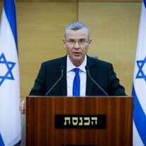 יריב לוין מכריז על הרפורמה במערכת המשפט. | אוליבייה פיטוסי, פלאש 90