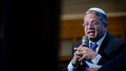 השר איתמר בן גביר. | יונתן זינדל, פלאש 90