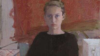 דווקא השיבוש בקליטה מאפשר לזופיה לראות בבהירות ובחדות דברים שאחרים מתקשים לראות. אן בן אור, "עדי בשחור", שמן על בד, 2019