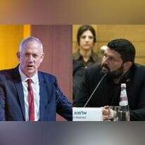 בני גנץ ואלמוג כהן. קרדיט צילומים: אורן בן חקון, דני שם טוב/דוברות הכנסת