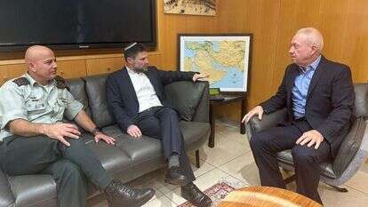 סמוטריץ' וגלנט בפגישה. ארכיון