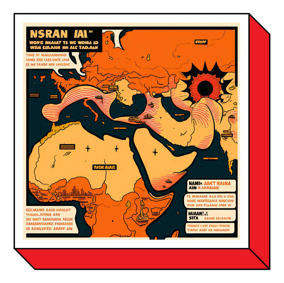 האיור שקיבלנו כשביקשנו את מפת העימות עם איראן הגרעינית