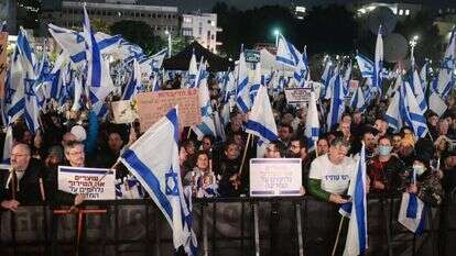 ההפגנה בתל אביב, אמש. | אבשלום ששוני/פלאש90