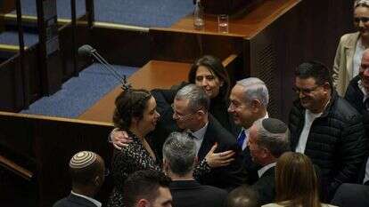 מאי גולן אחרי השבעתה לשרה. | דני מושקוביץ, דוברות הכנסת