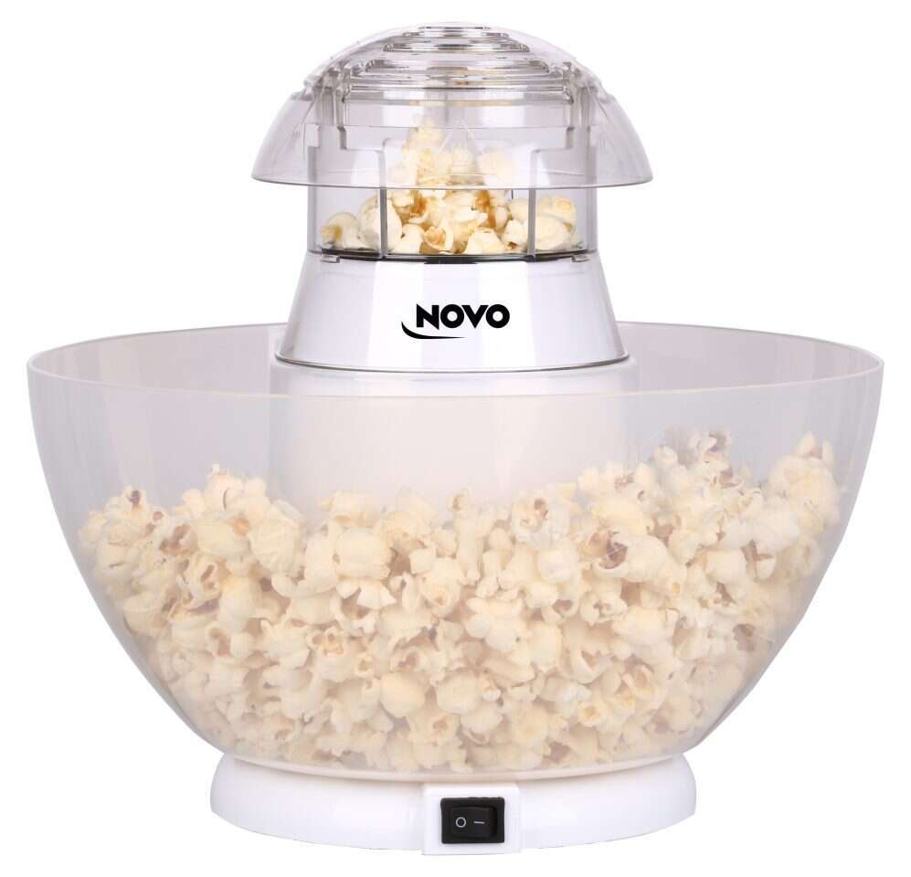 מכשיר חשמלי להכנת פופקורן של המותג NOVO. מחיר 239 שקלים. | יח"צ