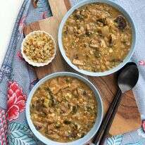 מרק פטריות ועדשים עשיר. | אפרת ליכטנשטט