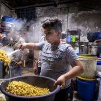 ה"אפונה" של המשנה היא החומוס של ימינו, שנקרא כך על שם האף הקטן של זרעיו. | ויסאם השלמון, פלאש 90