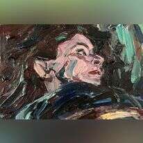 לפעמים הדיכאון הוא כמו כוח טבע. אלכס קרמר, שמן על בד, 2022. באדיבות רוטשילד אמנות