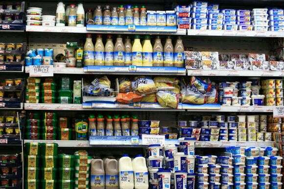 מוצרי חלב בסופר. | נתי שוחט, פלאש 90