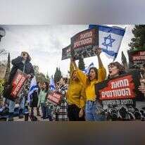 הפגנה נגד הממשלה באוניברסיטה העברית, בשבוע שעבר. | יונתן זינדל, פלאש 90