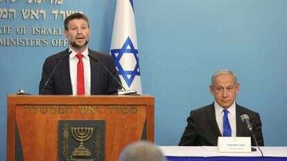 סמוטריץ' ונתניהו. | EPA