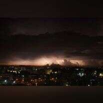 ברקים במהלך סופת רעמים בירושלים. | AFP