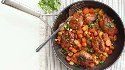 פרגיות בשום עם ירקות שורש. | אפרת ליכטנשטט