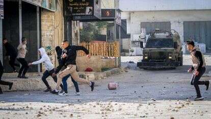 העימותים בג'נין, אתמול. | נאסר אשתייה, פלאש 90