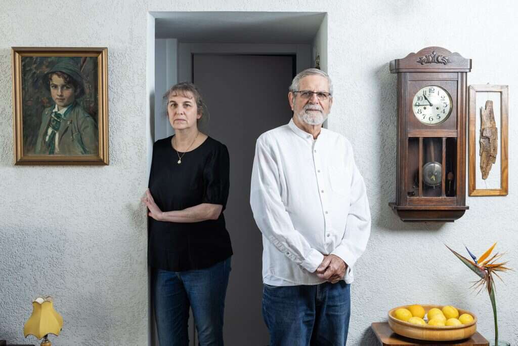 "הבקשה שלו הייתה נוגעת ללב במיוחד". רוני דותן וטטיאנה רוגה. | אבישג שאר־ישוב