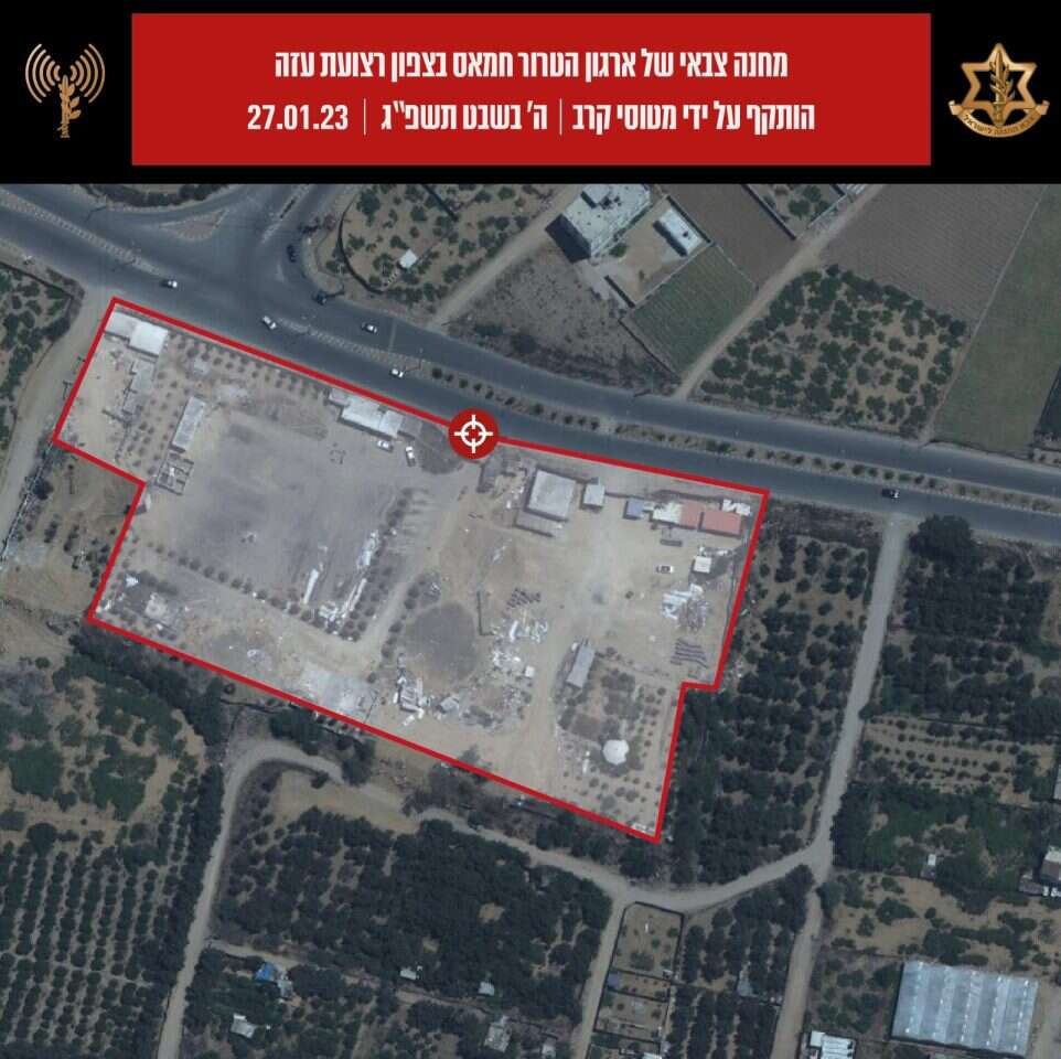 מחנה של חמאס שצה"ל תקף. אינפוגרפיקה: דו"צ מחנה של חמאס שצה"ל תקף. אינפוגרפיקה: דו"צ