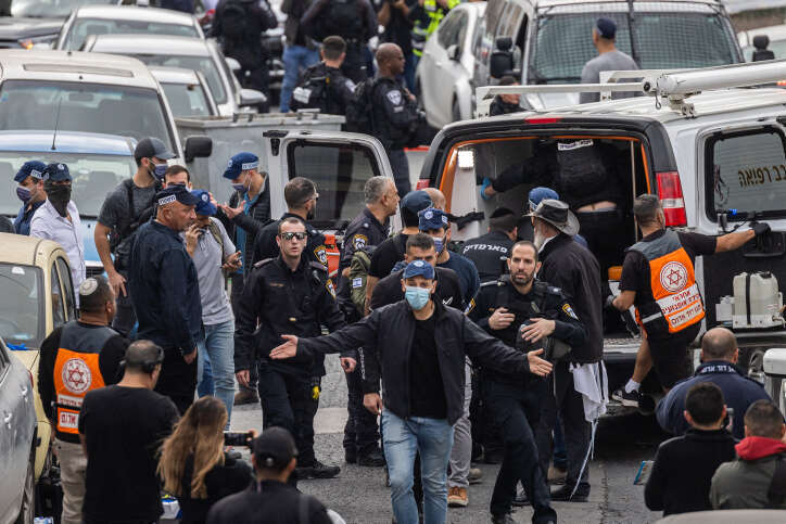 זירת הפיגוע בעיר דוד. | יונתן זינדל, פלאש 90