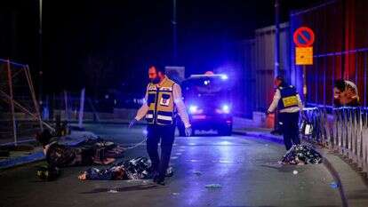 זירת הפיגוע הקודם בנווה יעקב בשנה שעברה, אלוסטרציה. | אוליבייה פיטוסי, פלאש 90