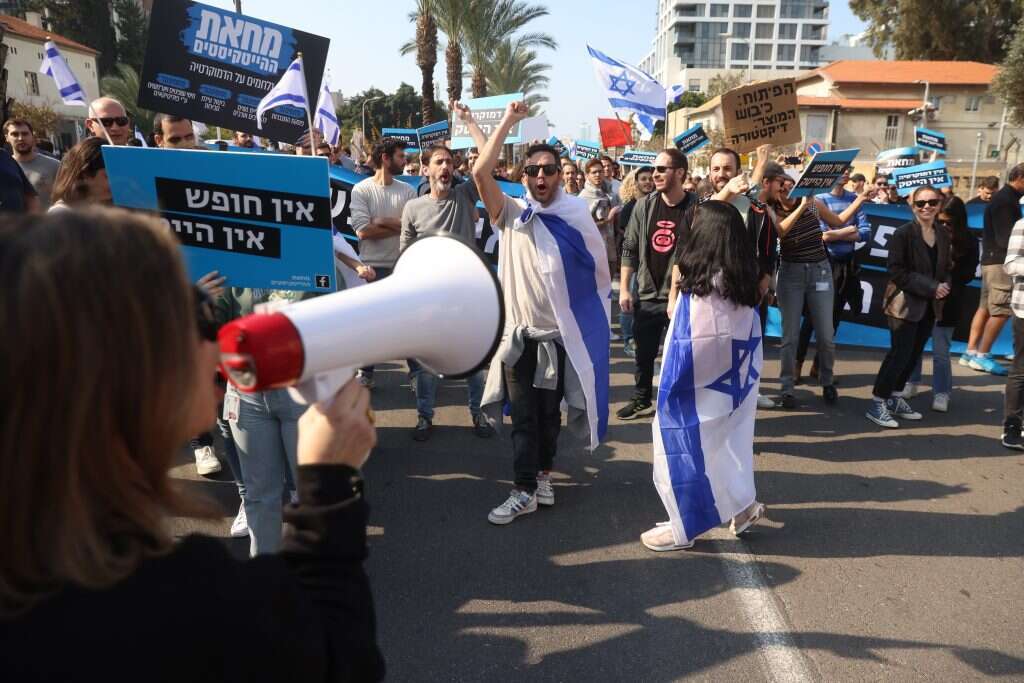 מחאת ההייטקיסטים בשבוע שעבר. | יהושע יוסף