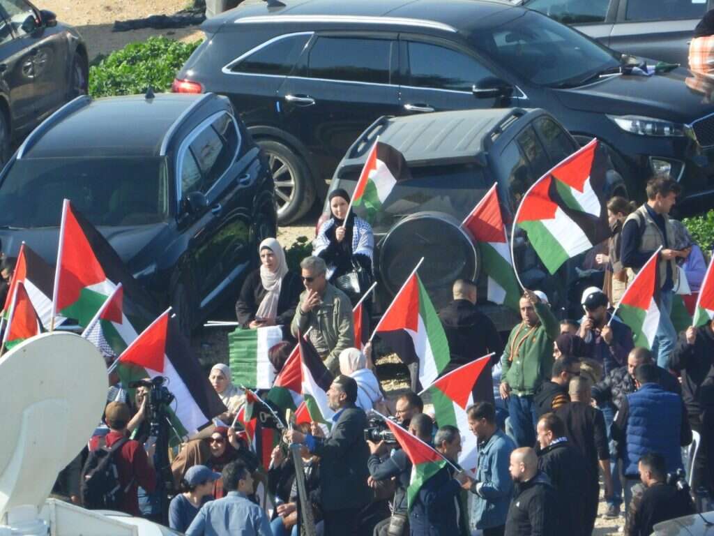 מחאה בחאן אל אחמר | פורום עוטף ירושלים