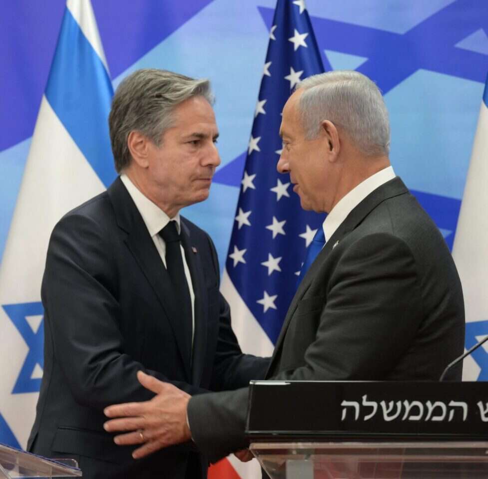 בלינקן ונתניהו, ארכיון. | עמוס בן גרשום לע"מ