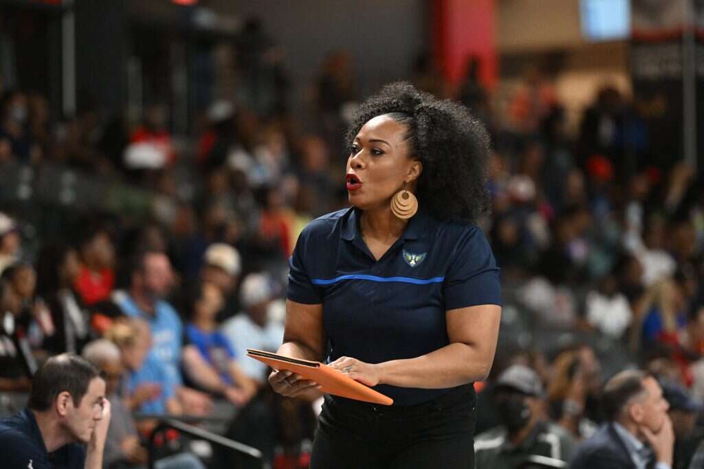 ווליניגהאם מאמנת ב-WNBA. | גטי אימג'ס