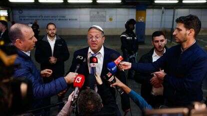 בן גביר תוקף את היועמשית, בית החולים שערי צדק, במוצאי השבת שעברה. | אוליבייה פיטוסי, פלאש 90