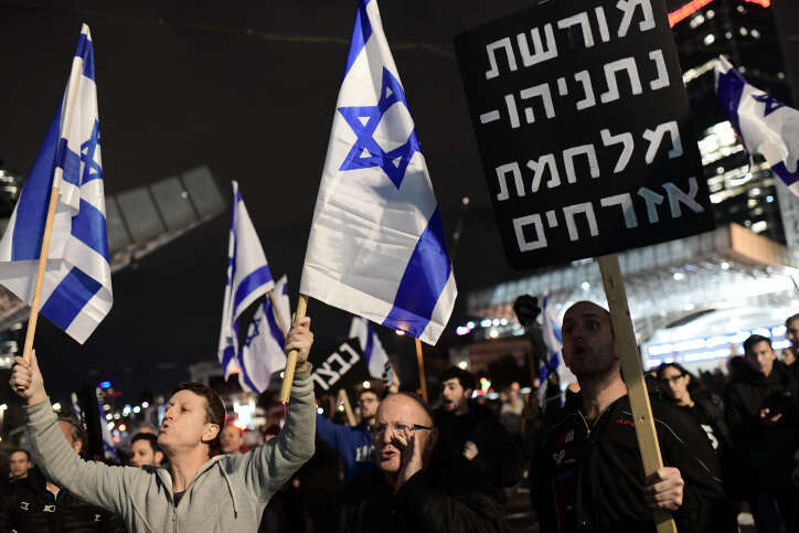 הפגנה נגד הרפורמה במערכת המשפט. | תומר נויברג, פלאש 90