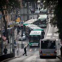 תחבורה ציבורית בירושלים. | יונתן זינדל, פלאש 90
