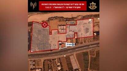 אתר התקיפה הלילה בעזה. | דו"צ אתר התקיפה הלילה בעזה. | דו"צ