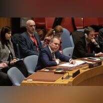 גלעד ארדן במועצת הביטחון של האו"ם. | EPA