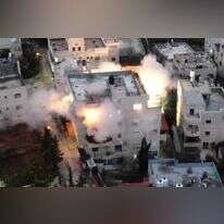 רגע פיצוץ בית המחבל בחברון. | דובר צה"ל רגע פיצוץ בית המחבל בחברון. | דובר צה"ל