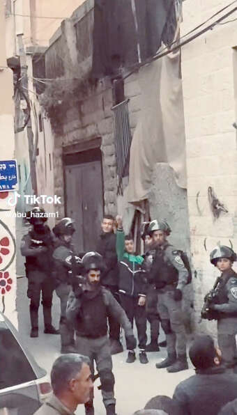 מעצר מתפרע במזרח ירושלים. ילום: מתוך טיקטוק