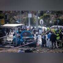 זירת הפיגוע בצומת רמות. | יונתן זינדל, פלאש 90