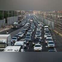 פקק בנתיבי איילון. | אבשלום ששוני, פלאש 90