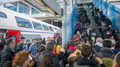 העומס ברכבת ישראל בדרך להפגנה בירושלים, השבוע. | אריק מרמור, פלאש 90