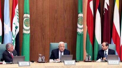 אבו מאזן ב"ועידת ירושלים". | אי.פי.איי.