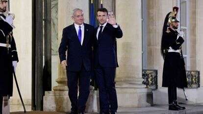 מקרון ונתניהו במפגשם בפריז בתחילת החודש. | AFP