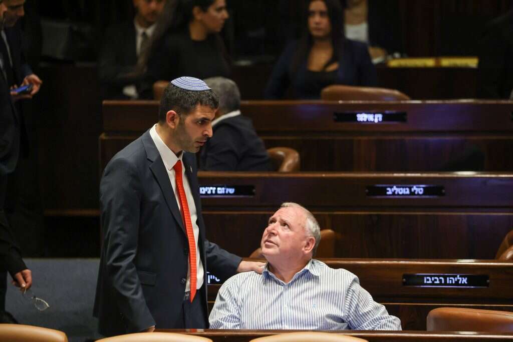 שלמה קרעי ודודי אמסלם. | נועם מושקוביץ/דוברות הכנסת